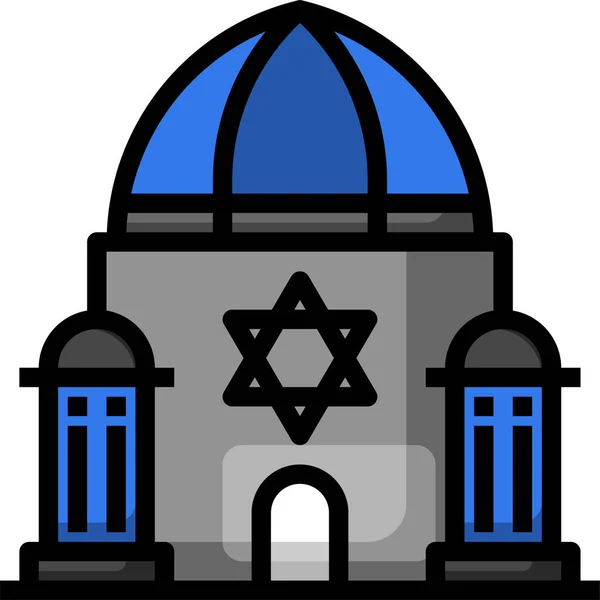 Religion Und Gebetskonzept Icon Vektor Illustration — Stockvektor