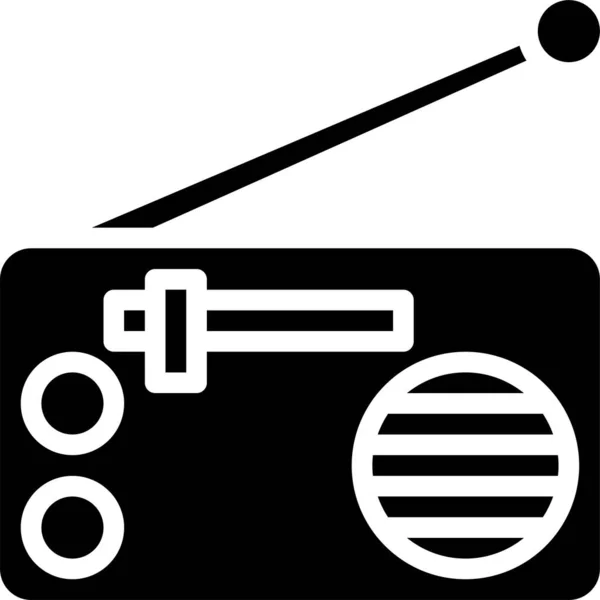 Icono Radio Ilustración Vectorial — Archivo Imágenes Vectoriales