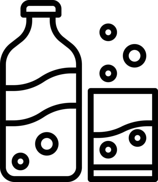 Concepto Alimentos Bebidas Vector Moderno Icono Gráfico Ilustración — Archivo Imágenes Vectoriales