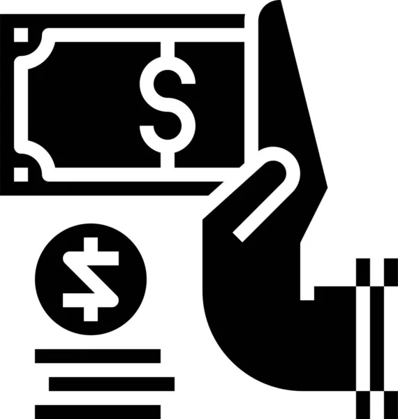 Geld Concept Pictogram Vector Illustratie — Stockvector