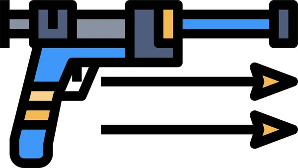 Icono Pistola Ilustración Vectorial — Vector de stock