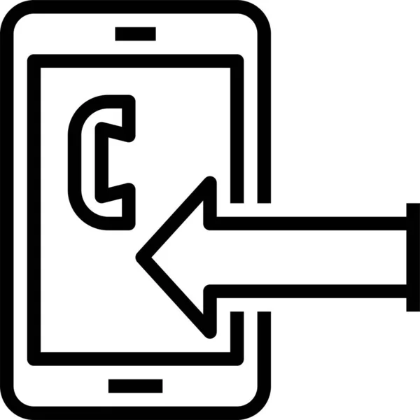 Telefon Interface Symbol Vektor Illustration — Stockvektor