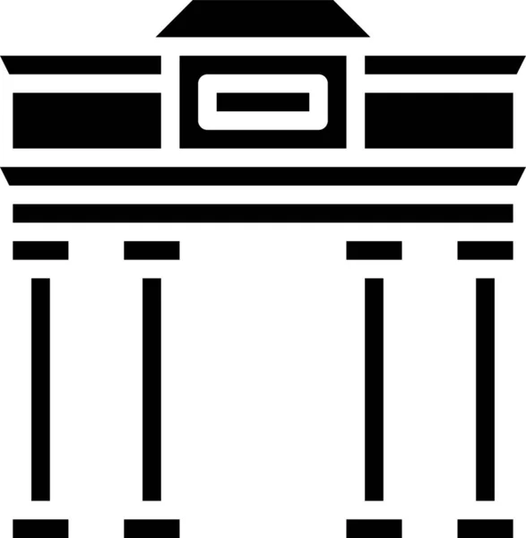Symbol Des Brandenburger Tors Vektorillustration — Stockvektor