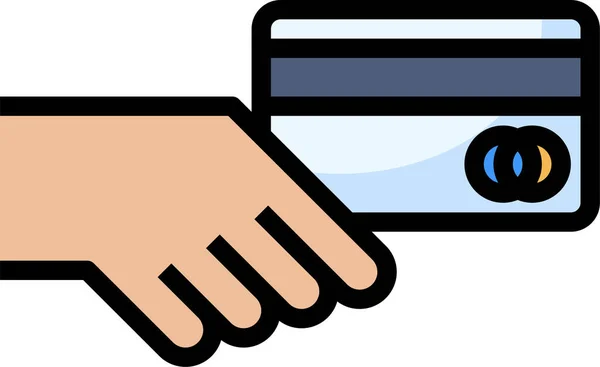 Ícone Vetor Cartão Crédito — Vetor de Stock
