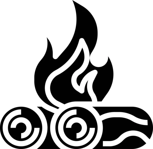 Lagerfeuer Symbol Vektorillustration — Stockvektor