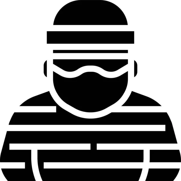 Gefängnis Konzept Symbol Vektor Illustration — Stockvektor