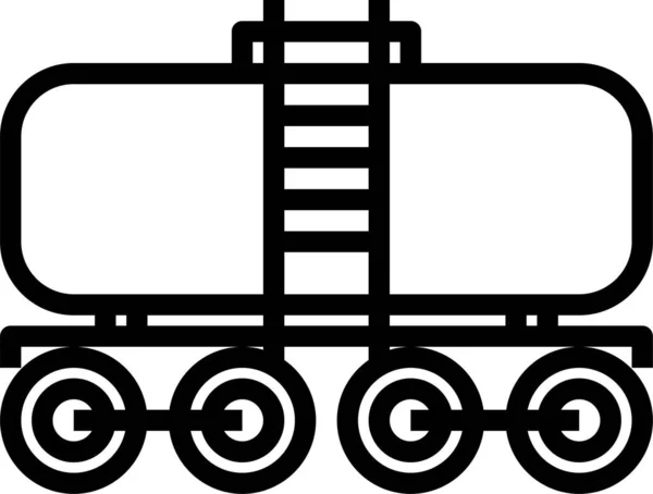 Illustration Vectorielle Train Citerne — Image vectorielle