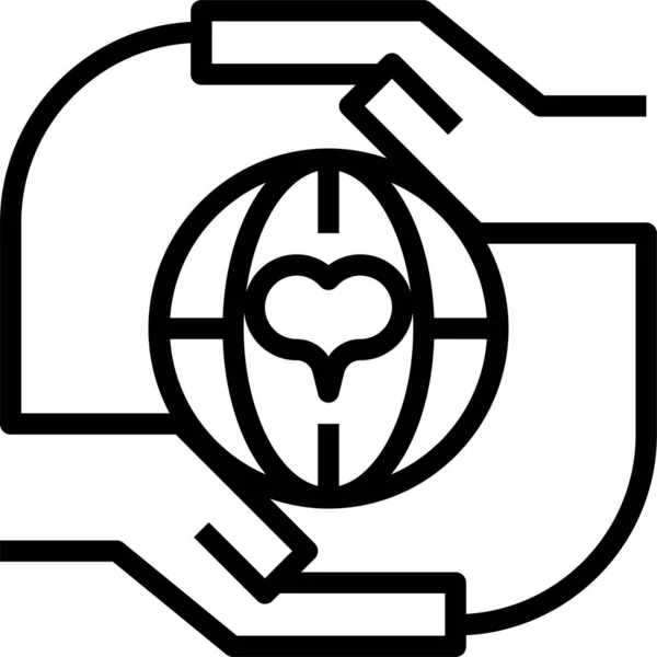 Charity Symbol Vektorillustration — Stockvektor