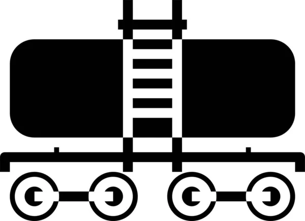 タンカー列車のベクトル図 — ストックベクタ