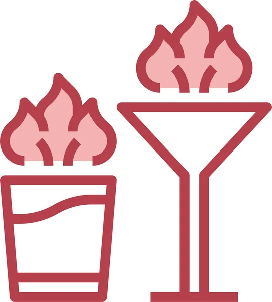 Cocktailvektorsymbol Alkoholsymbol Moderne Einfache Flache Vektordarstellung Für Website Oder Mobile — Stockvektor