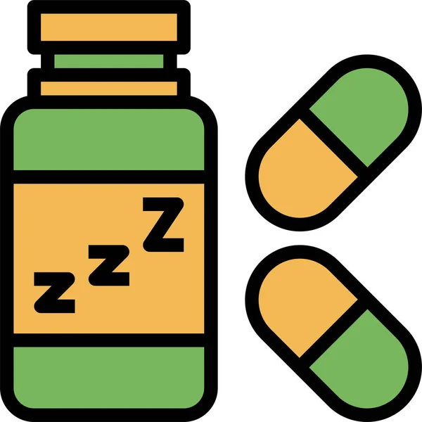 Antidepresan Simgesi Vektör Illüstrasyonu — Stok Vektör