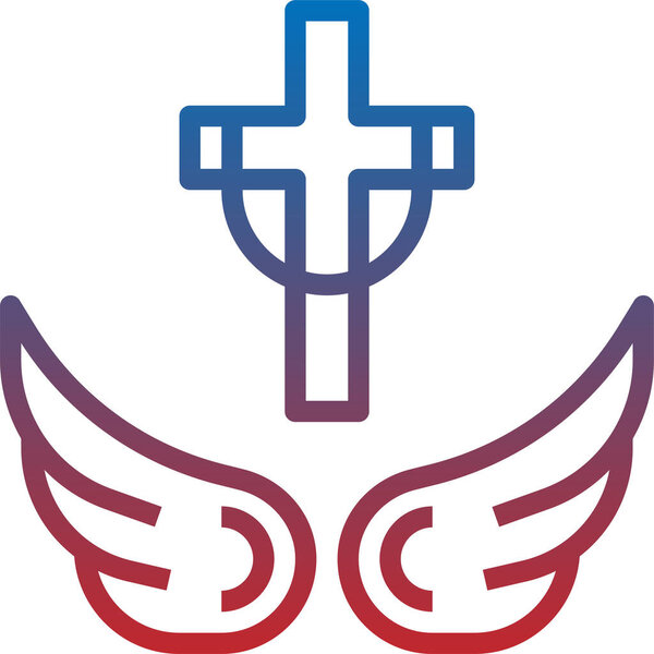 Angel icon, vector illustration
