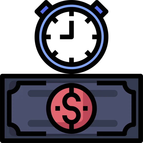 Concepto Dinero Icono Vector Ilustración — Vector de stock