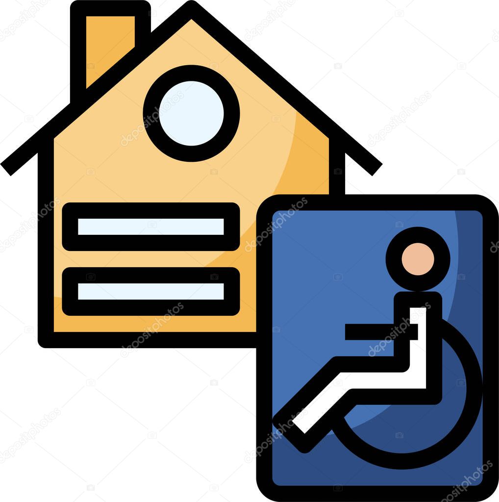 Equal housing opportunity icon, vector illustration