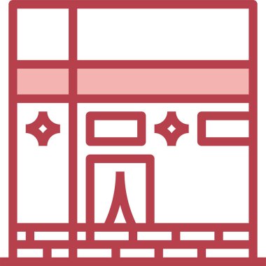 mimari konsepti grafik vektör illüstrasyonu 