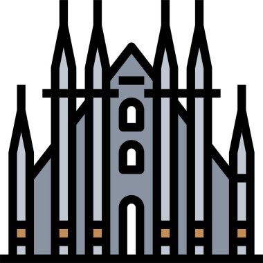 mimari konsepti grafik vektör illüstrasyonu 