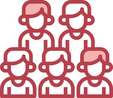 Topluluk simgesi, vektör illüstrasyonu