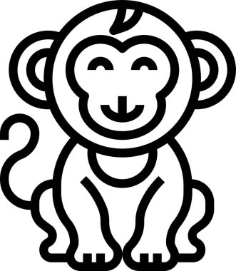 hayvan simgesi vektör illüstrasyonu 