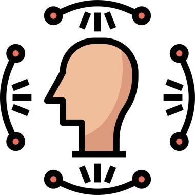 3d yazıcı simgesi, vektör illüstrasyonu