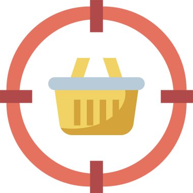 Tüketici davranış simgesi, vektör illüstrasyonu   