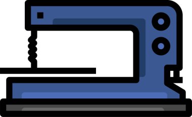Fretsaw simgesi, vektör illüstrasyonu