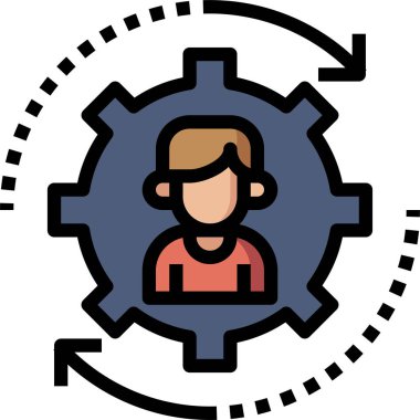 avatar simgesi vektör illüstrasyonu