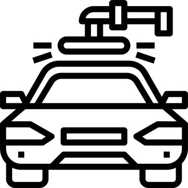 araba servisi simgesi, vektör illüstrasyonu