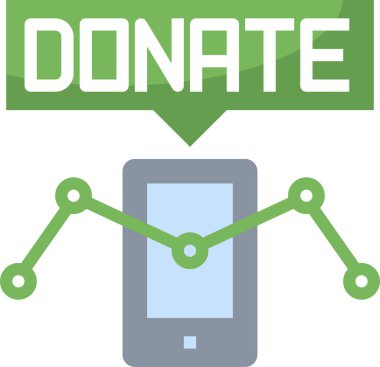 Simge, vektör illüstrasyonunu bağışla