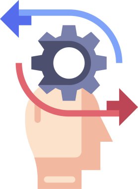 beyin bilgisi konsepti vektör illüstrasyonu 