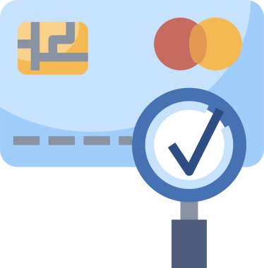 Kredi kartı vektör simgesi