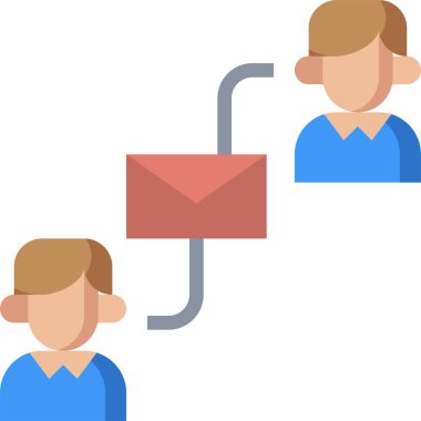 işadamları randevu posta vektör illüstrasyonuyla buluşur 