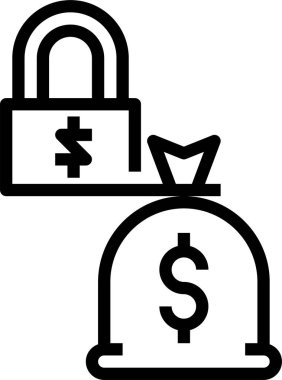 iş ve mali simge konsept vektör çizimi 