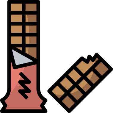 Çikolata bar kutsal kişilerin resmi, vektör çizim