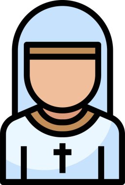 İlk komünyon elbisesi olan tatlı çocuk. Vektör