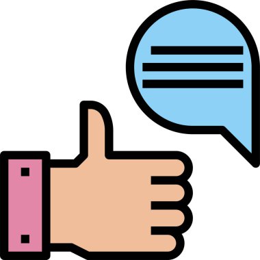 Geri bildirim simgesi, vektör illüstrasyonu yaz