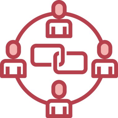 Vektör illüstrasyon ağ çalışma ekibi kavramı 