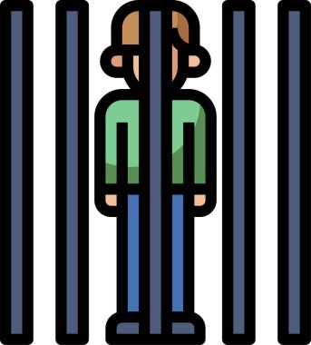 hapishane konsepti vektör illüstrasyonu