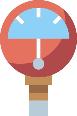 Metre vektör çizgisi simgesi. Basit element çizimi. Akıllı ev kavramından ölçü çizelgesi simgesi