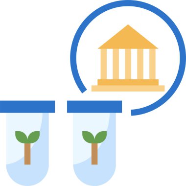 Gen bankası simgesi, vektör çizimi