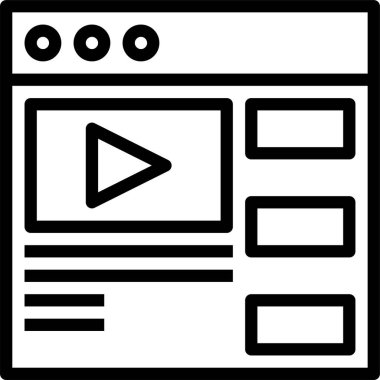 İçerik simgesi, vektör çizimi