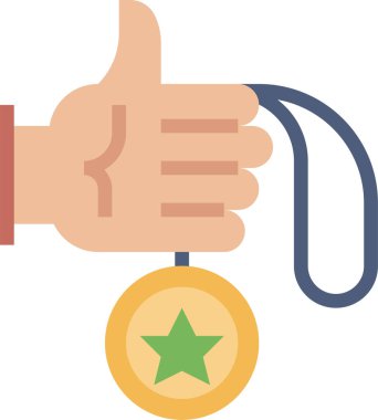 Madalya ödülü vektör illüstrasyonu 