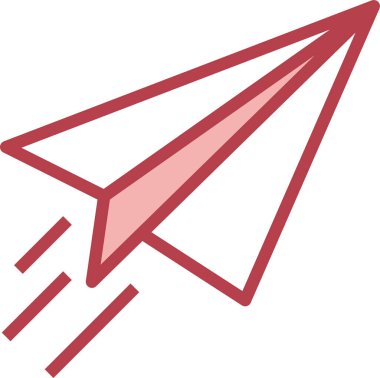 Kağıt uçak eğitim anahatları renk ikonu vektör çizimi tasarımı, bu vektör simgeler, logolar, illüstrasyonlar, çıkartmalar, kitaplar, kapaklar vs. için uygundur.