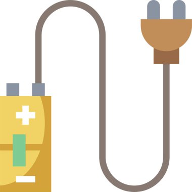 Pil seviyesi simgesi, vektör çizim