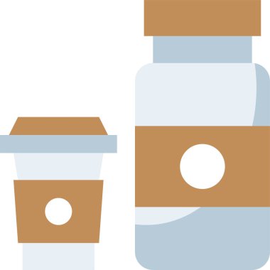 yiyecek ve içecek konsepti vektör modern resimleme simgesi 