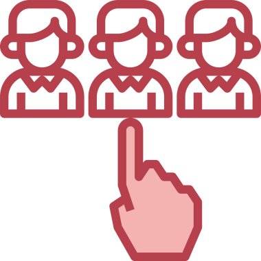 İnceleme insanların vektör illüstrasyonunu seç 