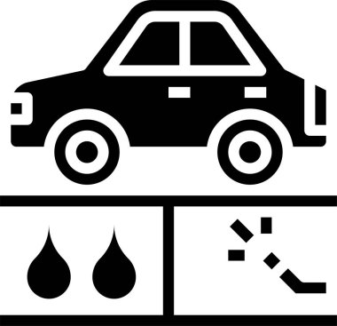 araba servisi simgesi, vektör illüstrasyonu