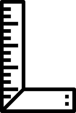 çizgi ölçme vektör illüstrasyonu 