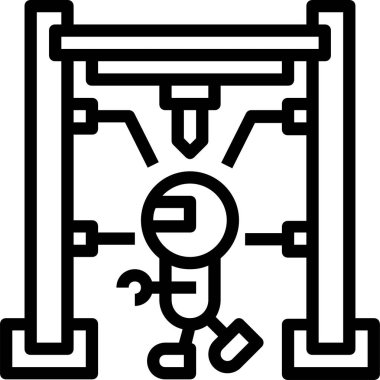 Robot teknolojisi mekanik konsept vektör çizimi 