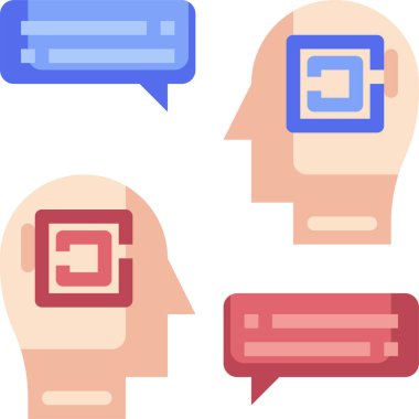 iletişim simgesi, vektör illüstrasyonu