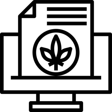 marijuana konsept vektör illüstrasyonu 